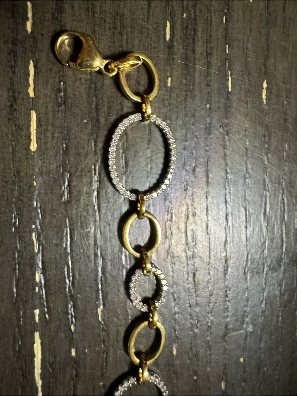 Source Unknown Two-Tone Oval & Round Link Bracelet - Gold and Silver